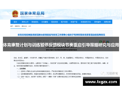 体育康复计划与训练暂停反馈模块节奏重启引导策略研究与应用